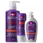 Kit Aussie Miracle Curls Tratamento 236ml + Spray 200ml + Co-Wash 500ml