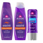 Ficha técnica e caractérísticas do produto Kit Aussie Miraculously Smooth com Shampoo 400ml + Condicionador 400ml + Tratamento 3 Minutos 236ml
