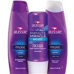 Ficha técnica e caractérísticas do produto Kit Aussie Moist: Shampoo + Condicionador 180ml + 3 Minutes