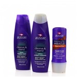 Ficha técnica e caractérísticas do produto Kit Aussie - Shampoo e Condicionador Cleanse Mend 400 Ml + Mascara Smooth 236 Ml