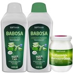 Kit Babosa Shampoo 500ml + Condicionador 500ml + Manteiga Capilar 220g Soft Hair