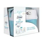 Kit Dove Baby Hidratação Enriquecida Frasqueira Azul + Shampoo + Refil + Sabonete em Barra