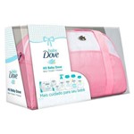 Kit Baby Dove Hidratação Enriquecida Bolsa Rosa + Trocador