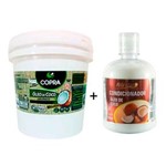 Kit Balde Oleo de Coco Organico Extra Virgem 3,2l + Condicionador Coco Vegano