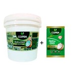 Ficha técnica e caractérísticas do produto Kit Balde Oleo de Coco Organico Extra Virgem 3,2l + Sache Oleo de Coco Extra Virgem