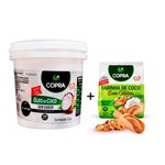 Ficha técnica e caractérísticas do produto Kit Balde Oleo de Coco Sem Sabor 3,2l + Farinha Coco Vegana