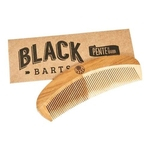 Kit Balm Para Barba Modelador + Pente curvo de Madeira + Shampoo para Barba Black Barts® Single Ron
