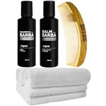 Ficha técnica e caractérísticas do produto Kit Balm Pente Curvo Toalhas Shampoo Usebarba - Use Barba