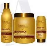 Ficha técnica e caractérísticas do produto Kit Banho de Verniz Forever Liss Shampoo 500ml, Leave-in 150g e Máscara 1Kg