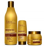 Ficha técnica e caractérísticas do produto Kit Banho de Verniz Forever Liss Shampoo 500ml, Leave-in 150g e Máscara 250g