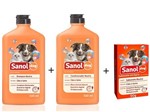 Ficha técnica e caractérísticas do produto Kit Banho para Cães e Gatos: Shampoo Neutro + Condicionador Neutro + Sabonete em Barra Neutro para Cães e Gatos Sanol Dog
