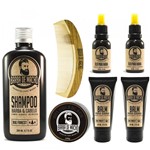 Ficha técnica e caractérísticas do produto Kit Barba 1 Shampoo 2 Balm 2 Oleo 1 Pente + Gel Cola - Barba de Macho