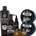 Ficha técnica e caractérísticas do produto Kit barba completo personalizado com shampoo shampoo balm óleo pomada gel barba