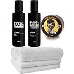 Ficha técnica e caractérísticas do produto Kit Barba Grande Balm Toalhas Shampoo Pomada Usebarba - Use Barba