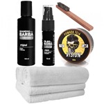 Ficha técnica e caractérísticas do produto Kit Barba Grande Shampoo Pomada Óleo Toalhas Usebarba - Use Barba