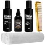 Ficha técnica e caractérísticas do produto Kit Lenhador Balm Shampoo Tônico 2 Toalhas Usebarba