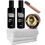 Ficha técnica e caractérísticas do produto Kit Barba Longa Balm Pomada Toalhas Shampoo Usebarba - Use Barba