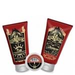 Ficha técnica e caractérísticas do produto Kit Barba Negra: Cera para Bigode + Balm + Shampoo para Barba | Don Al...