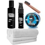 Ficha técnica e caractérísticas do produto Kit Barba Pomada Shampoo Óleo Toalhas Usebarba
