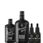 Ficha técnica e caractérísticas do produto Kit Barba Shampoo Black 2 Óleos de Hidratação Loção Escurecedora Lady Iv