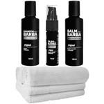 Ficha técnica e caractérísticas do produto Kit Barba Toalhas Shampoo Balm Óleo Usebarba - Use Barba