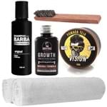 Ficha técnica e caractérísticas do produto Kit Barba Tônico Pomada Teia Shampoo Toalhas Escova Usebarba