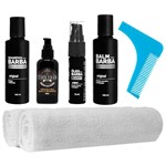 Ficha técnica e caractérísticas do produto Kit Barba Tônico Shampoo Balm Óleo 2 Toalhas Usebarba - Use Barba