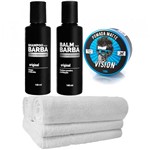 Ficha técnica e caractérísticas do produto Kit Barba Balm Toalhas Shampoo Pomada Usebarba - Use Barba