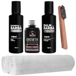 Ficha técnica e caractérísticas do produto Kit Barbeiro Balm Tônico 2 Toalhas Shampoo Escova Usebarba - Use Barba
