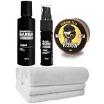 Ficha técnica e caractérísticas do produto Kit Barba Grande Óleo Shampoo Pomada Toalhas Usebarba - Use Barba