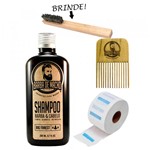 Ficha técnica e caractérísticas do produto Kit Barber Shop Barba Shampoo Gola Higiênica - Pente Garfo - Barba de Macho