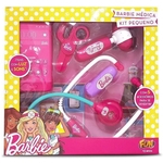 Ficha técnica e caractérísticas do produto Kit Barbie Médica Com Luz Som E 5 Acessórios Estetoscópio