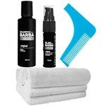 Ficha técnica e caractérísticas do produto Kit Barba Grande Shampoo Toalhas Alinhador Óleo Usebarba - Use Barba