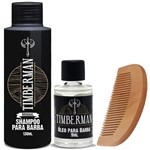 Ficha técnica e caractérísticas do produto Kit Basico de Barba - Shampoo + Oleo + Pente - Timberman
