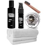 Ficha técnica e caractérísticas do produto Kit Básico Óleo Pomada Toalhas Shampoo Usebarba