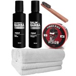 Ficha técnica e caractérísticas do produto Kit Básico Shampoo Pomada Balm Toalhas Usebarba - Use Barba