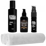 Ficha técnica e caractérísticas do produto Kit Básico Toalhas Óleo Shampoo Usebarba - Use Barba