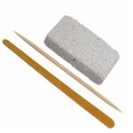 Ficha técnica e caractérísticas do produto Kit Beleza com Lixa de Unha Extra/pedra Pome/palito Marfim