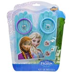 Kit Beleza Frozen Luvas Brincos Anéis Pulseiras Disney