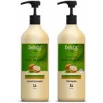 Ficha técnica e caractérísticas do produto Kit beltrat shampoo condicionador profissional óleo coco d-pantenol para cabelos desidratados 1litro
