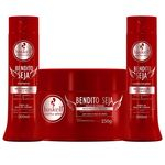 Ficha técnica e caractérísticas do produto Kit Bendito Seja Máscara Hidratação 250g Shampoo 300ml Condicionador 300ml