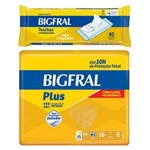 Kit Bigfral Fralda Geriátrica Plus G 16 Unidades + Toalha Umedecida Adulto 40 Unidades