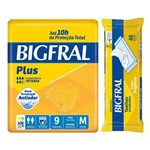 Ficha técnica e caractérísticas do produto Kit Bigfral Fralta Geriátrica Plus Média 9 Unidades + Toalha Umedecida Adulto 40 Unidades