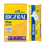 Kit Bigfral Fralta Geriátrica Plus XG 7 Unidades + Toalha Umedecida Adulto 40 Unidades