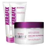 Kit Bioderm Kerafix 2 Shampoo 200ml + 1 Máscara Nutritiva 300g - BIODERM