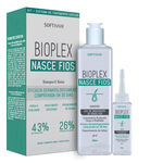 Ficha técnica e caractérísticas do produto Kit Bioplex Nasce Fios Shampoo 300ml + Tônico 60ml Soft Hair
