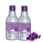Ficha técnica e caractérísticas do produto Kit Blond Cabelos Loiros - Matizador - Denoxyline e Violeta - Shampoo e Máscara 300 ml - Elieti EV