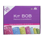 Ficha técnica e caractérísticas do produto Kit Bob Plástico para Cabelo com 96 Unid - do Nº 0 ao Nº 7-