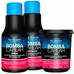 Ficha técnica e caractérísticas do produto Kit Bomba Capilar For Beauty Máscara 250g, Shampoo e Condicionador 300ml