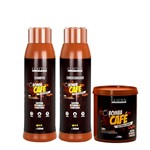Ficha técnica e caractérísticas do produto Kit Bomba de Café Glatten Professional Shampoo 500ml, Condicionador 500ml e Estimulante Capilar 240g